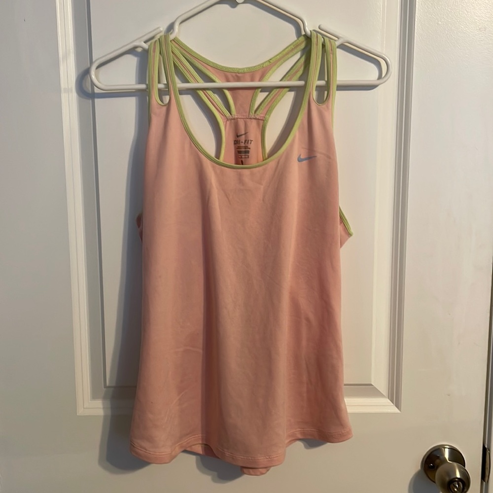 Nike Dri-fit tank with key hole, size L